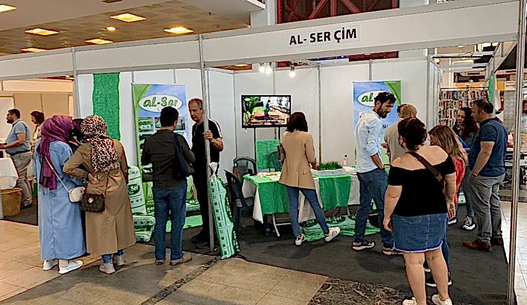 Alser Çim, Flowerfast Festivalindeydi, doğal tohum halısı, rulo çim