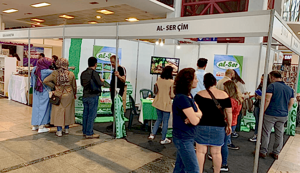 Alser Çim, Flowerfast Festivalindeydi, doğal tohum halısı, rulo çim